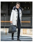 down jacket Insulated Snorkel Hooded Warm Long Coat